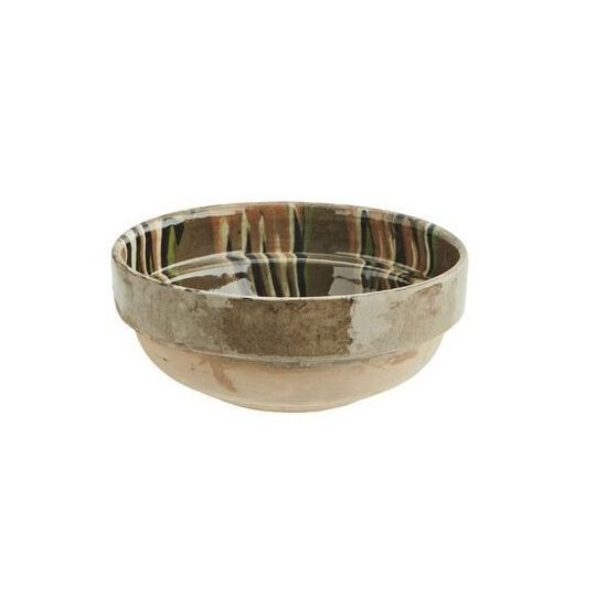 Hand painted earthenware bowl