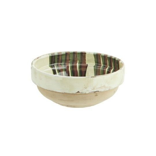Hand painted earthenware bowl