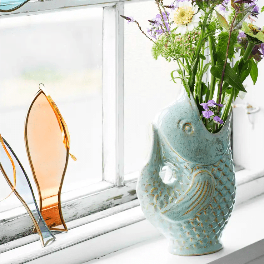 Hanging glass fish