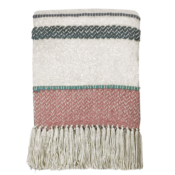 Malagoon plaid pastel meerkleurig bouclé - 125x150cm