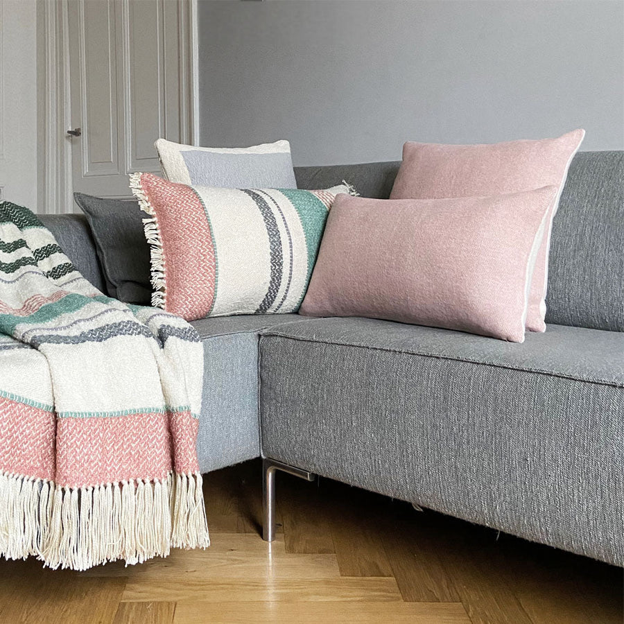 Malagoon plaid pastel meerkleurig bouclé - 125x150cm