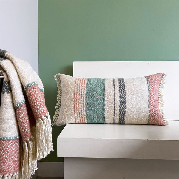 Malagoon plaid pastel meerkleurig bouclé - 125x150cm