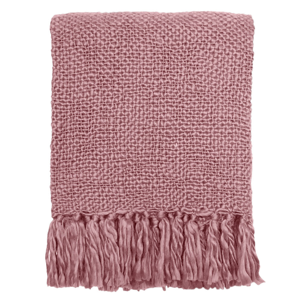 Malagoon plaid misty - roze - 125x150cm