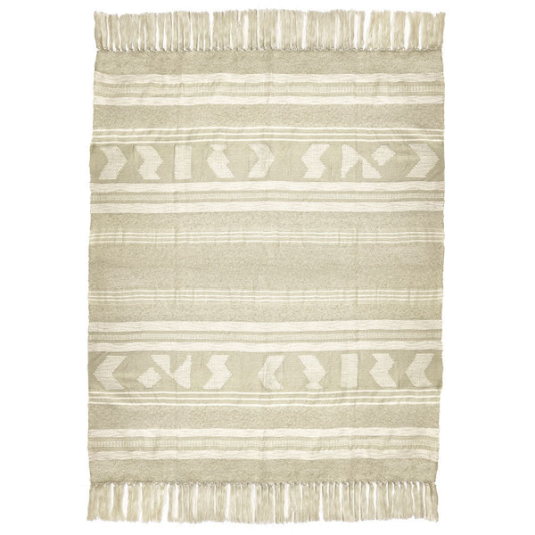 Malagoon plaid crafty - wit - 125x150cm