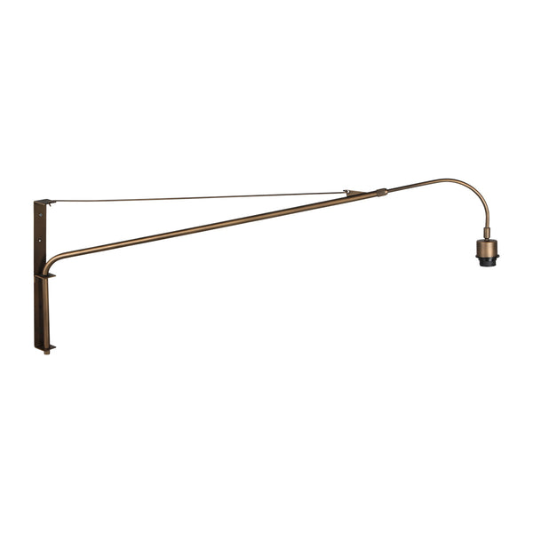 Wandlamp brons elegant classy 2574br, e27 lamp zonder kap