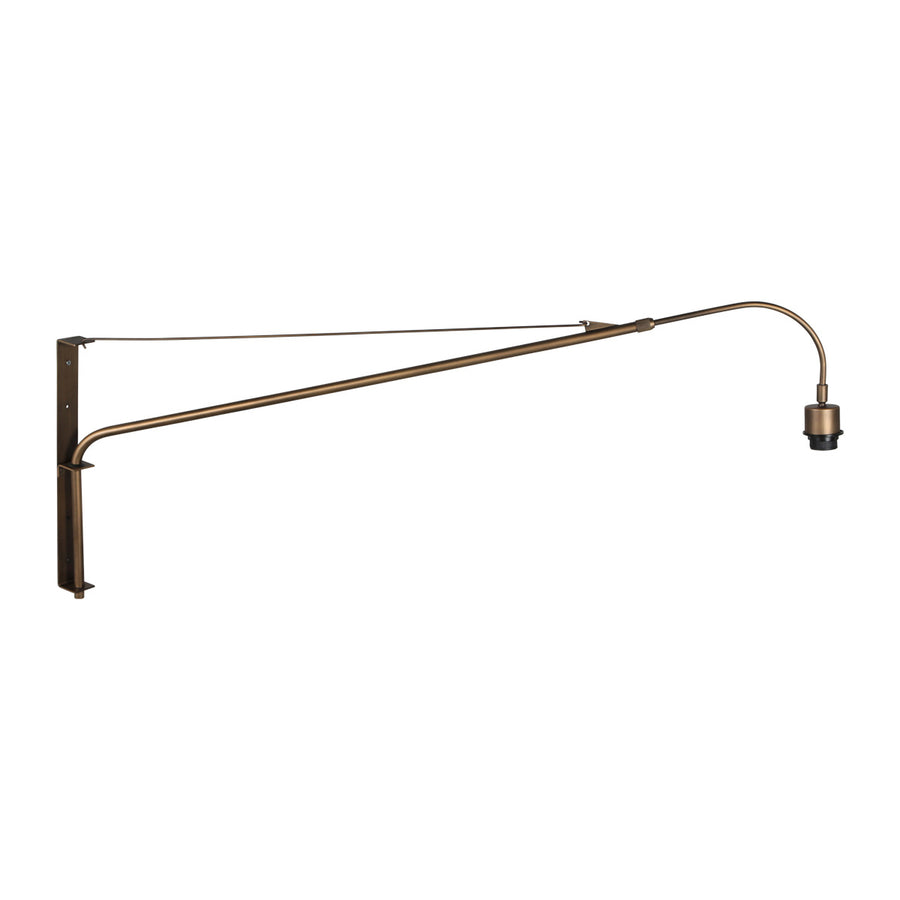 Wandlamp brons elegant classy 2574br, e27 lamp zonder kap