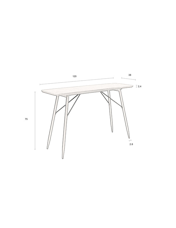 Consoletafel Roger Naturel