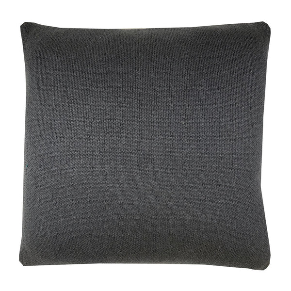 Malagoon sierkussen ikat - antraciet - 50x50cm 100% biologisch katoen