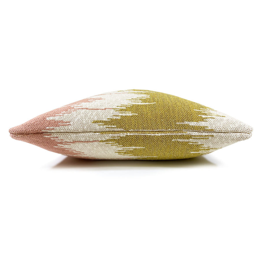 Malagoon sierkussen wave - roze - 50x50cm 100% biologisch katoen