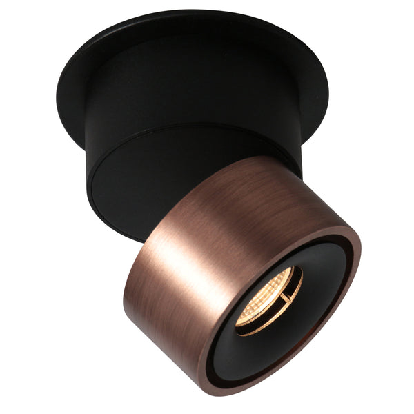 Bronzen 1 lichts spot fez 2673br dimbaar draaibaar en kantelbaar