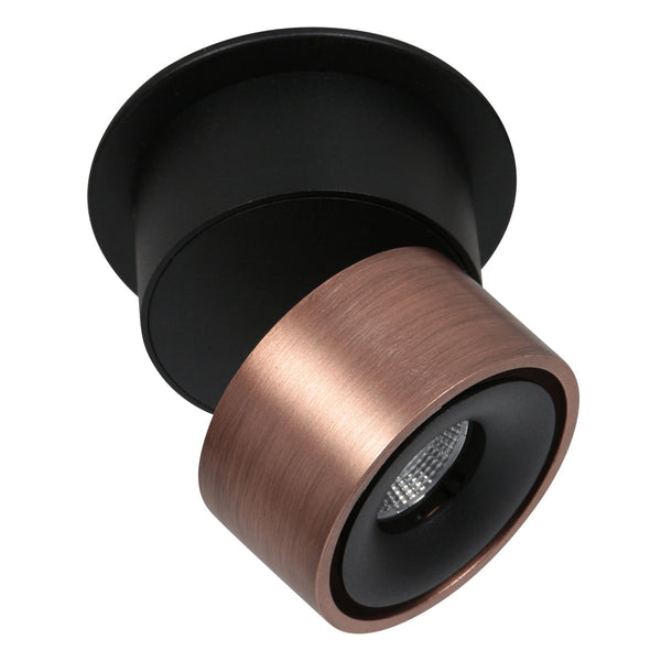 Bronzen 1 lichts spot fez 2673br dimbaar draaibaar en kantelbaar