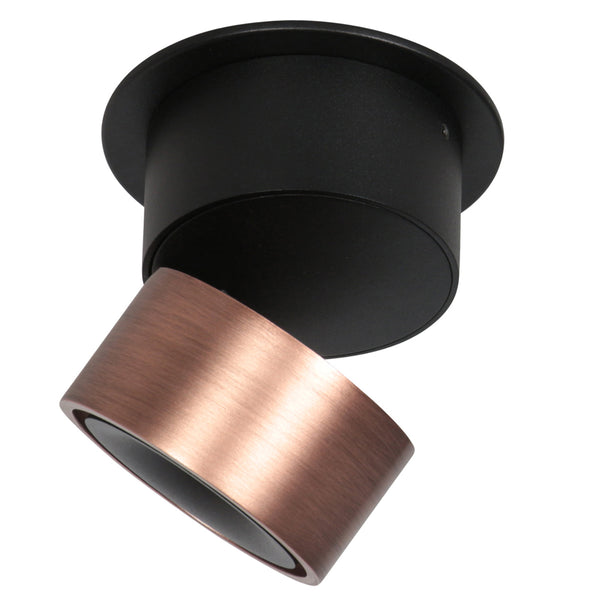 Bronzen 1 lichts spot fez 2673br dimbaar draaibaar en kantelbaar