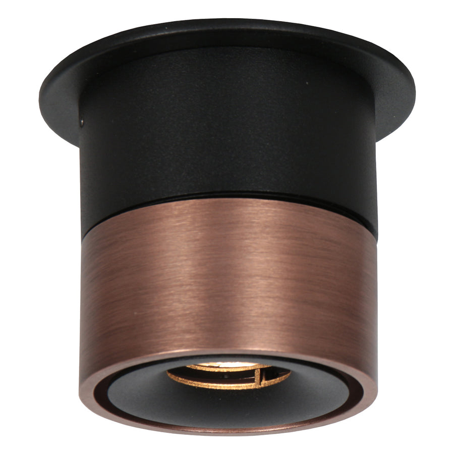 Bronzen 1 lichts spot fez 2673br dimbaar draaibaar en kantelbaar