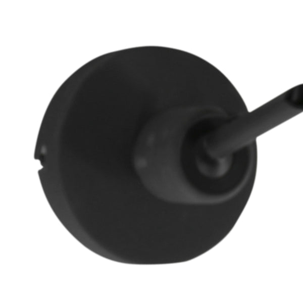Zwarte wandlamp kasket 2693zw met grote fitting en schakelaar