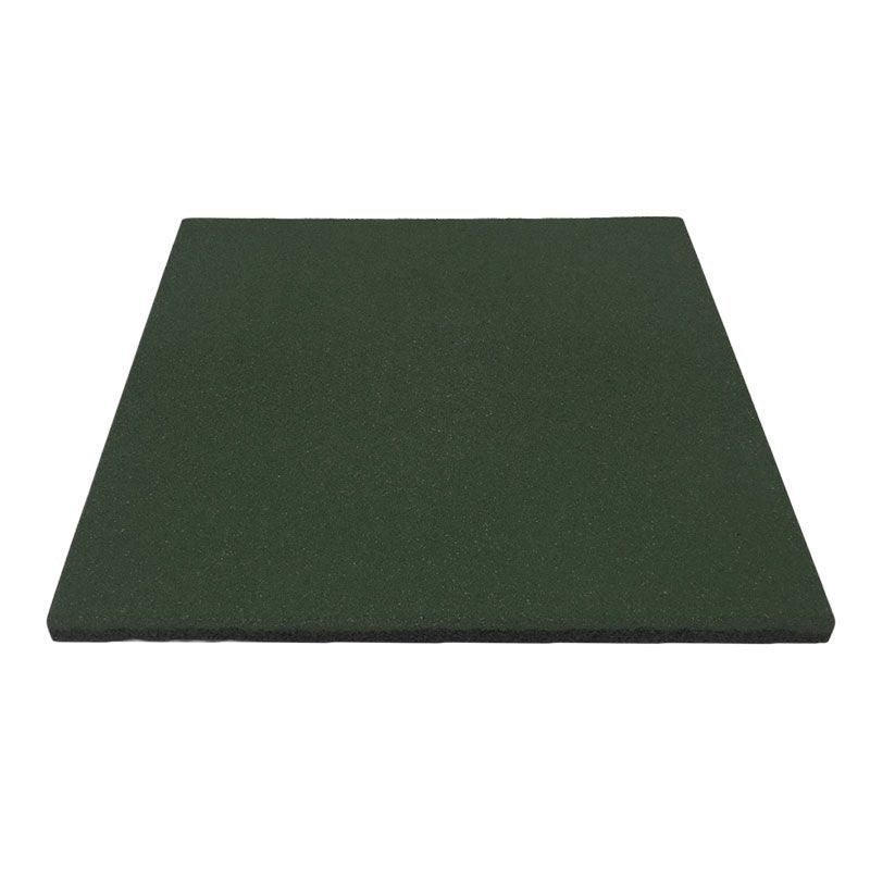Rubberen tegel groen, 50x50 cm, dikte 25mm,