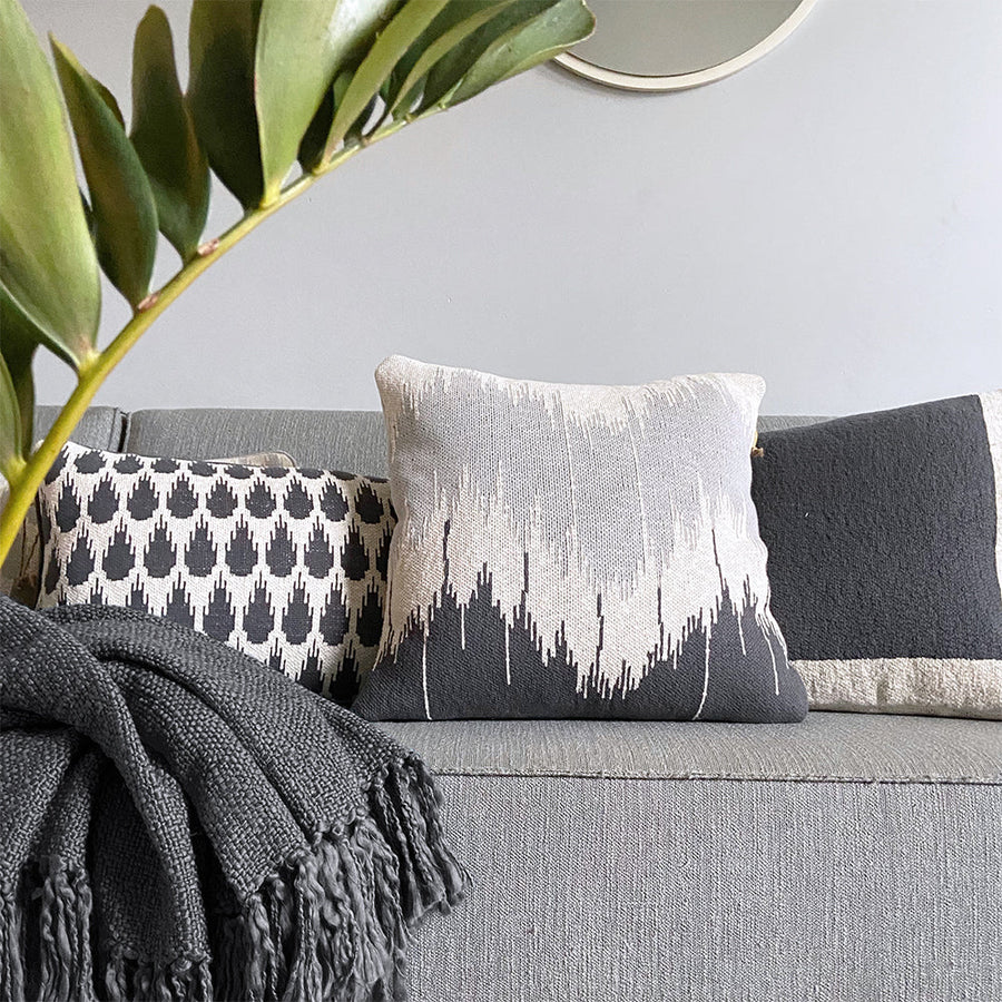 Malagoon plaid slate - antraciet - 125x150cm