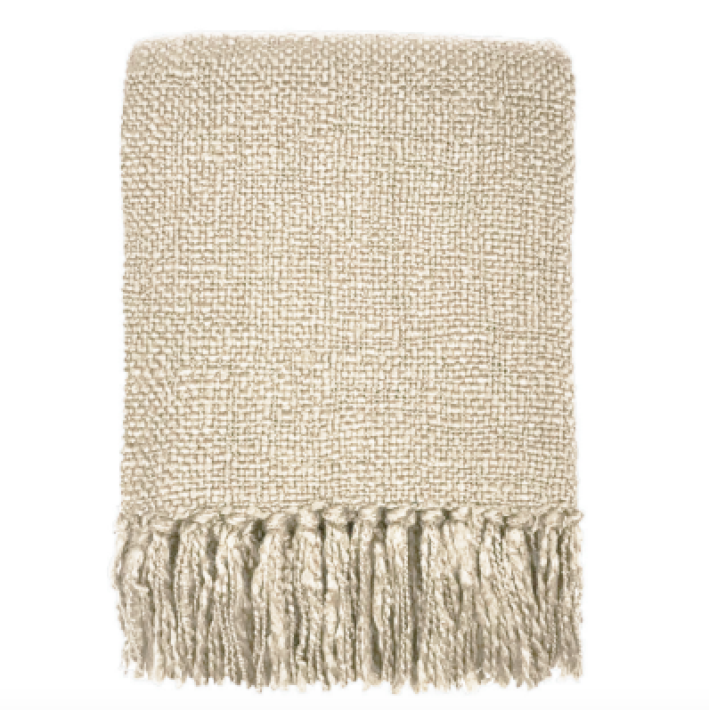 Malagoon plaid ivory - ivoorwit - 125x150cm