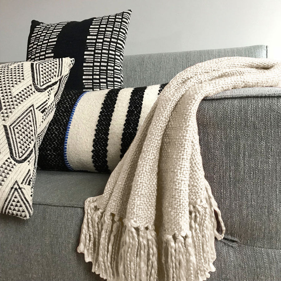 Malagoon plaid ivory - ivoorwit - 125x150cm