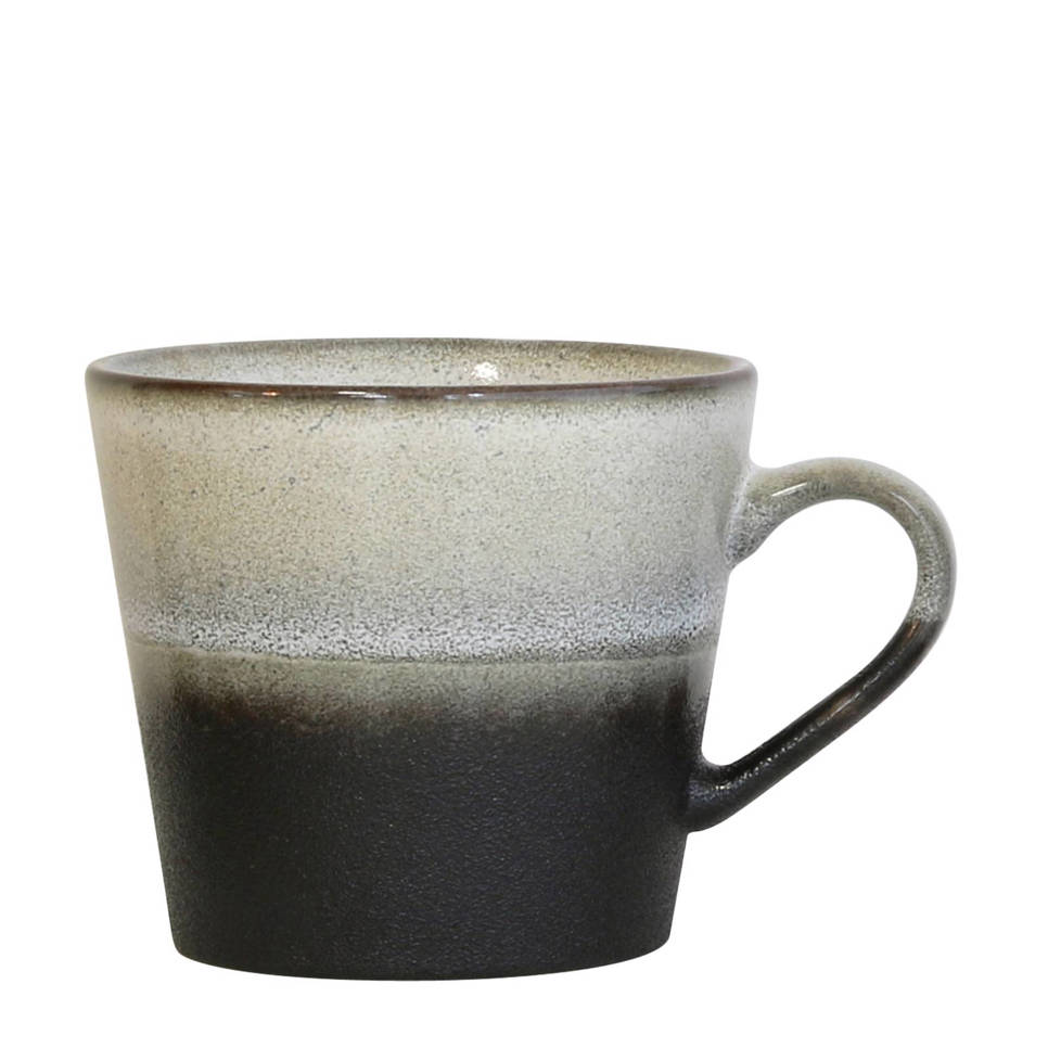 70s ceramics: cappuccino mug, rock