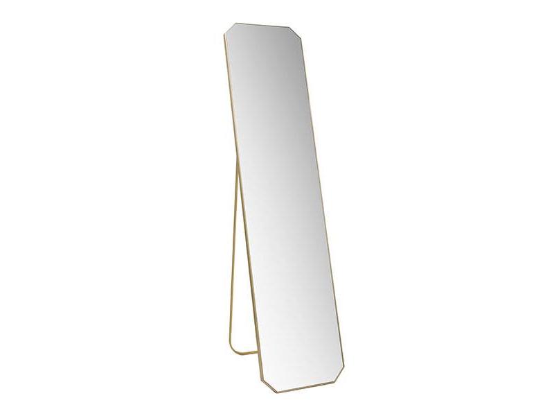 Standing floor mirror brass