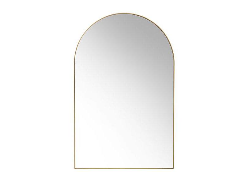 Arch wall mirror brass