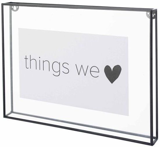 Photo Frame Metal Black 34x25x3.5cm