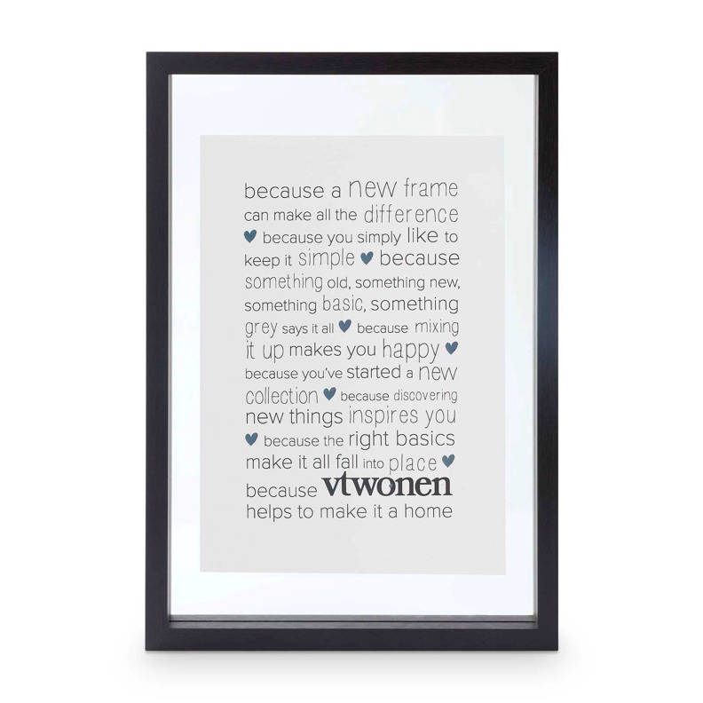 Photo Frame Wood Black A4 28x40x4cm