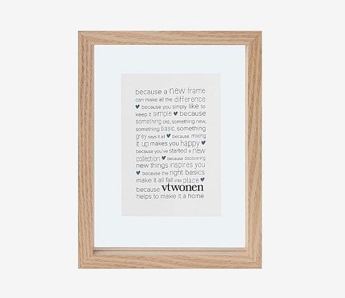 Photo Frame Wood Natural A6 18x24x4cm