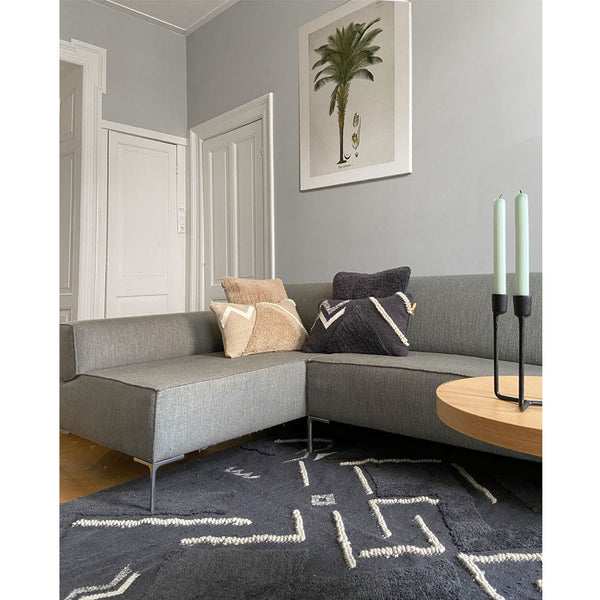Malagoon vloerkleed wonder - antracietgrijs - 160x260cm 100% wol