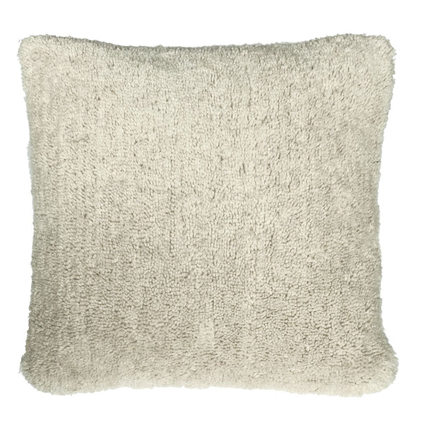 Malagoon sierkussen tufted - ivoorwit - 50x50cm 100% wol