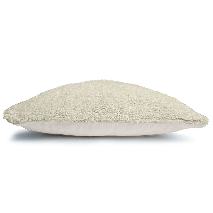 Malagoon sierkussen tufted - ivoorwit - 50x50cm 100% wol