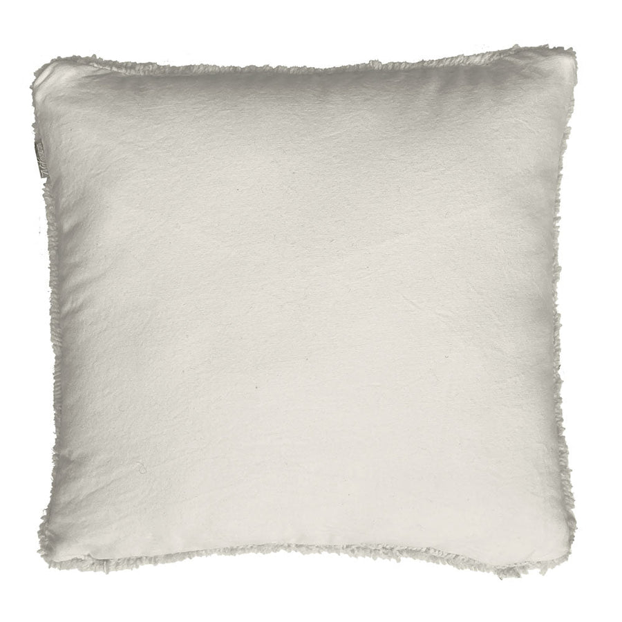 Malagoon sierkussen tufted - ivoorwit - 50x50cm 100% wol