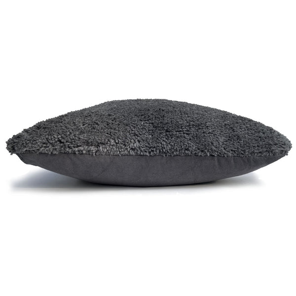 Malagoon sierkussen tufted - donkergrijs - 50x50cm 100% wol