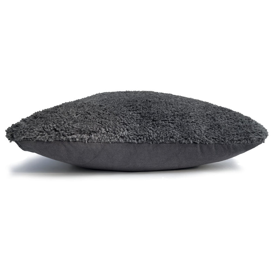 Malagoon sierkussen tufted - donkergrijs - 50x50cm 100% wol