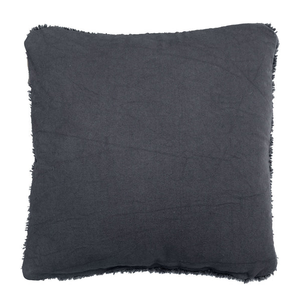 Malagoon sierkussen tufted - donkergrijs - 50x50cm 100% wol