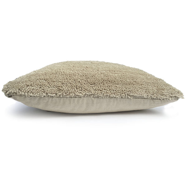 Malagoon sierkussen tufted - beige (cocoon) - 50x50cm 100% wol