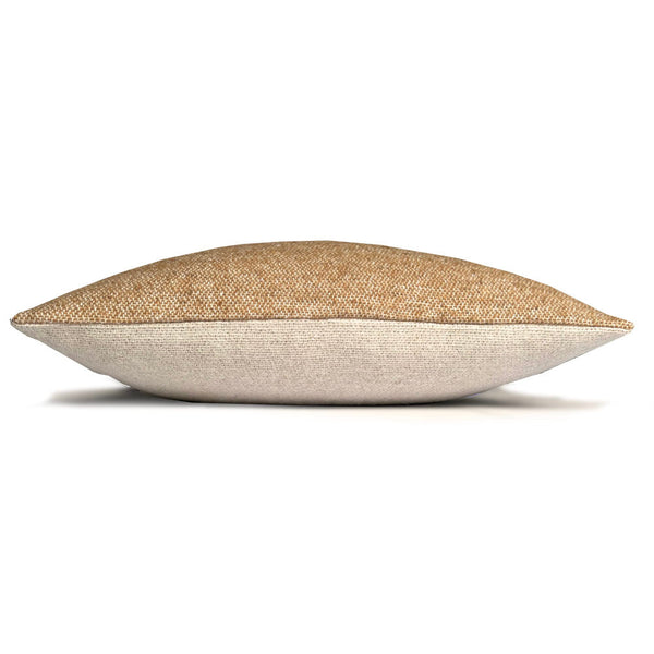 Malagoon sierkussen kameelbeige omkeerbaar - 50x50cm gerecyclede wol