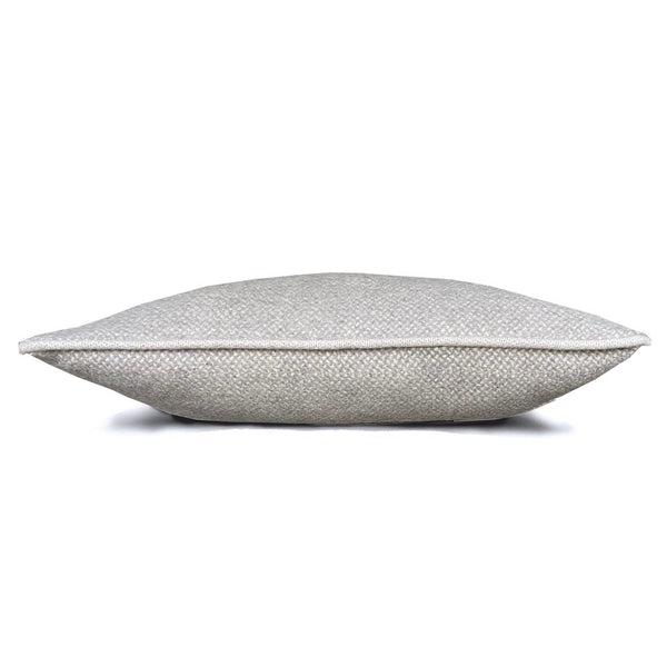 Malagoon sierkussen grijs met structuur - 35x60cm gerecyclede wol