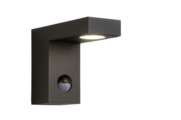 IR Wandspot Buiten LED 1x6W 3000K IP54 Antraciet