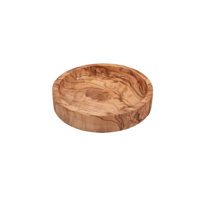 Olijfhouten schaal laag 12 cm