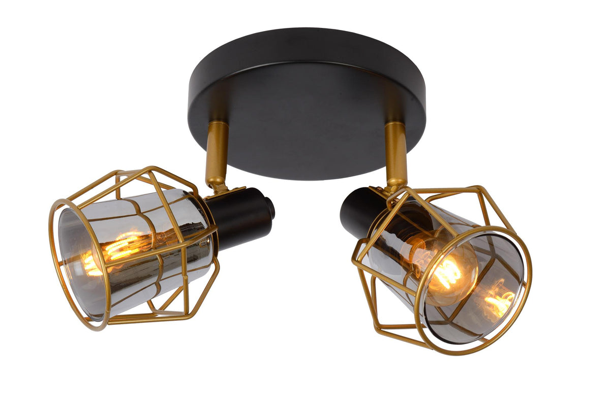 Lucide NILA plafondspot 2 × E14, zwart