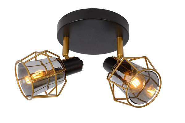 Lucide NILA plafondspot 2 × E14, zwart
