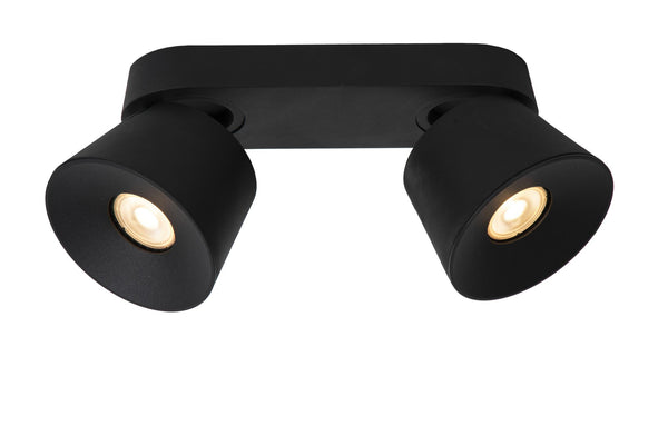 Lucide TRIGONO plafondspot 2 × GU10, zwart