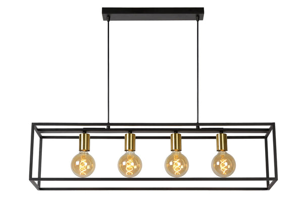 Lucide RUBEN hanglamp 4 × E27, zwart