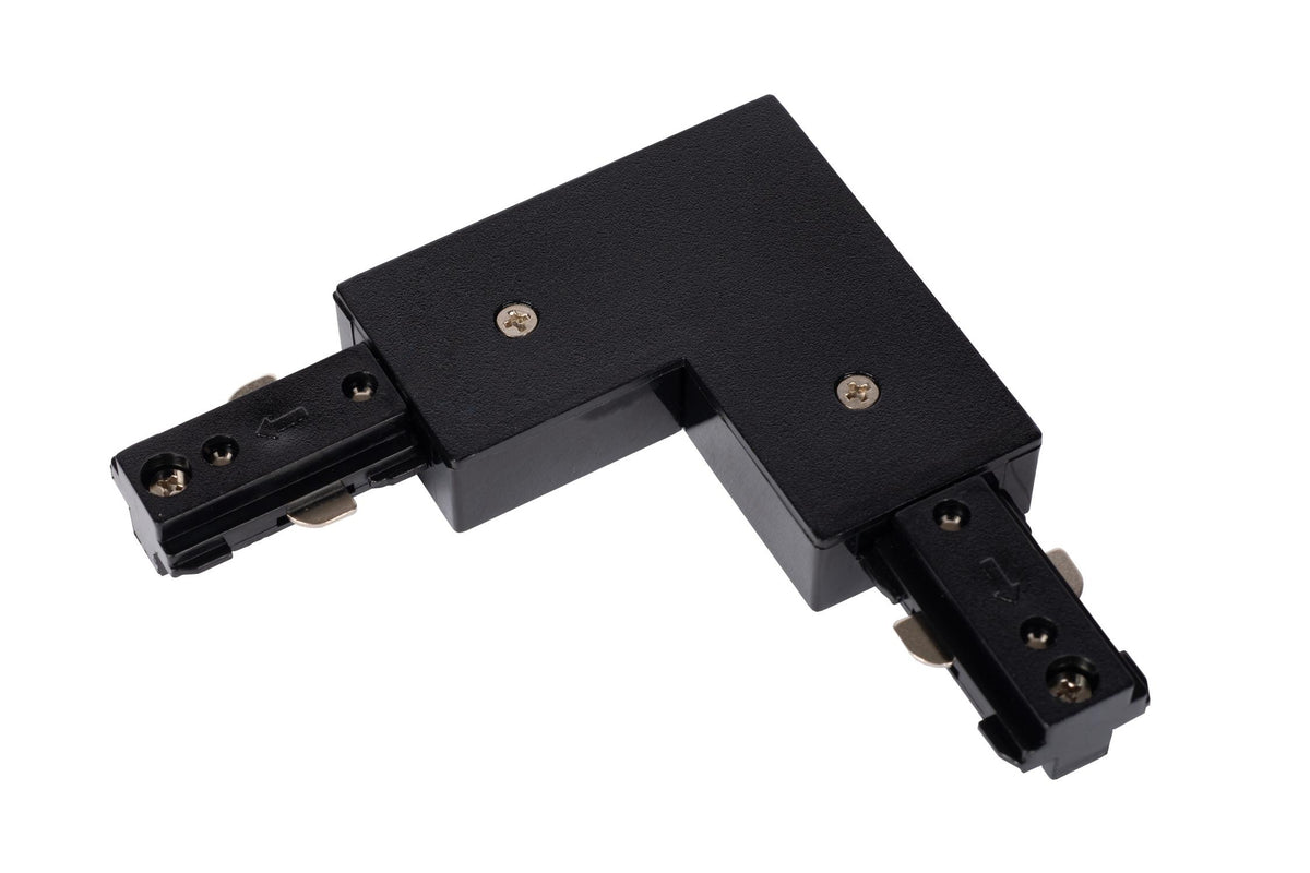 Lucide TRACK L-connector rechts, zwart