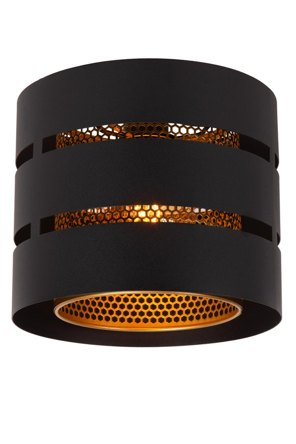 Lucide ROSAS plafondlamp Ø 26 cm, E27, zwart