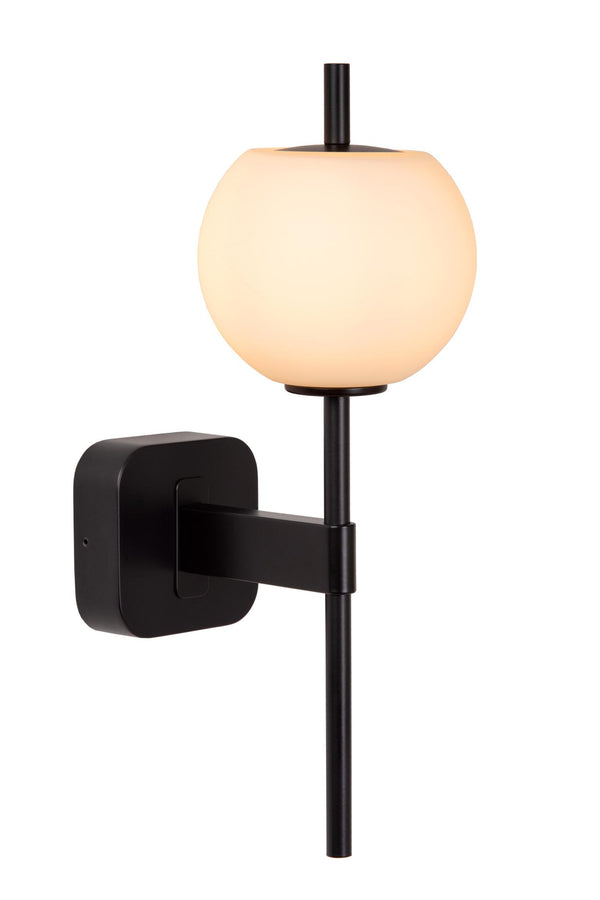 Lucide ELDA wandlamp voor de badkamer G9, IP44, zwart