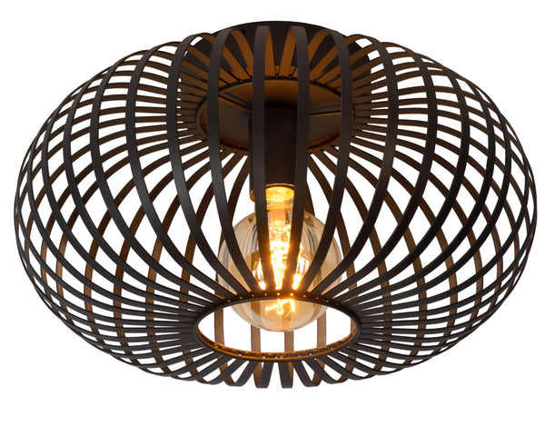 Lucide MANUELA plafondlamp Ø 39,5 cm, E27, zwart