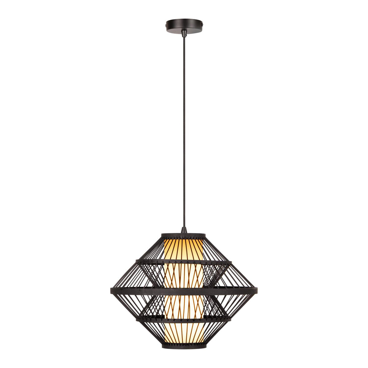 Lucide PASQUINO hanglamp Ø 40 cm, E27, zwart