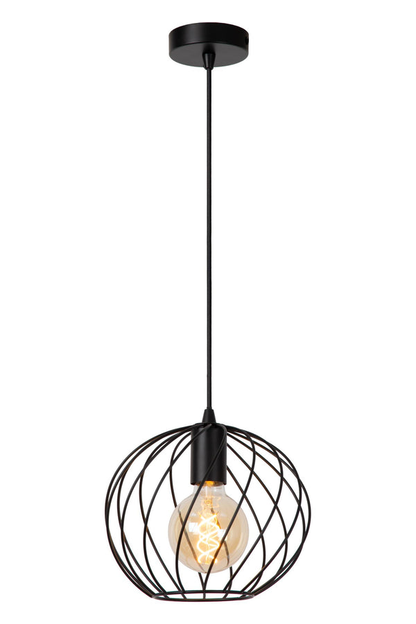 Lucide DANZA hanglamp Ø 25 cm, E27, zwart